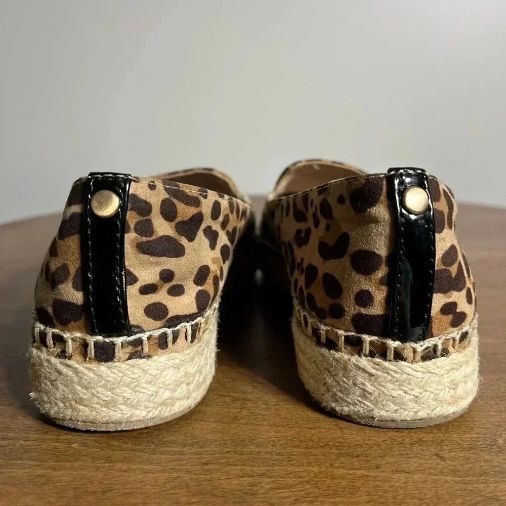 Dr. Scholls Find Me Animal‎ Print Espadrille Flats 6
